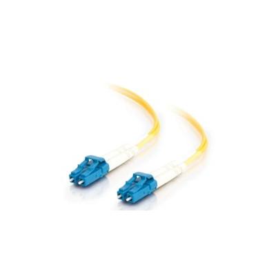 1m LC-LC 9/125 OS2 Duplex Singlemode PVC Fibre Optic Cable (LSZH) - Yellow